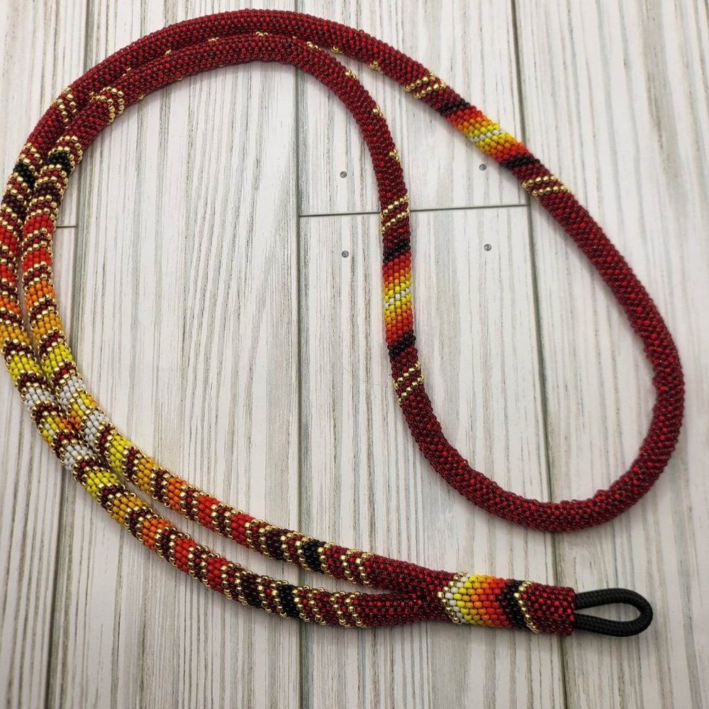 Handmade Peyote Stitch Lanyard